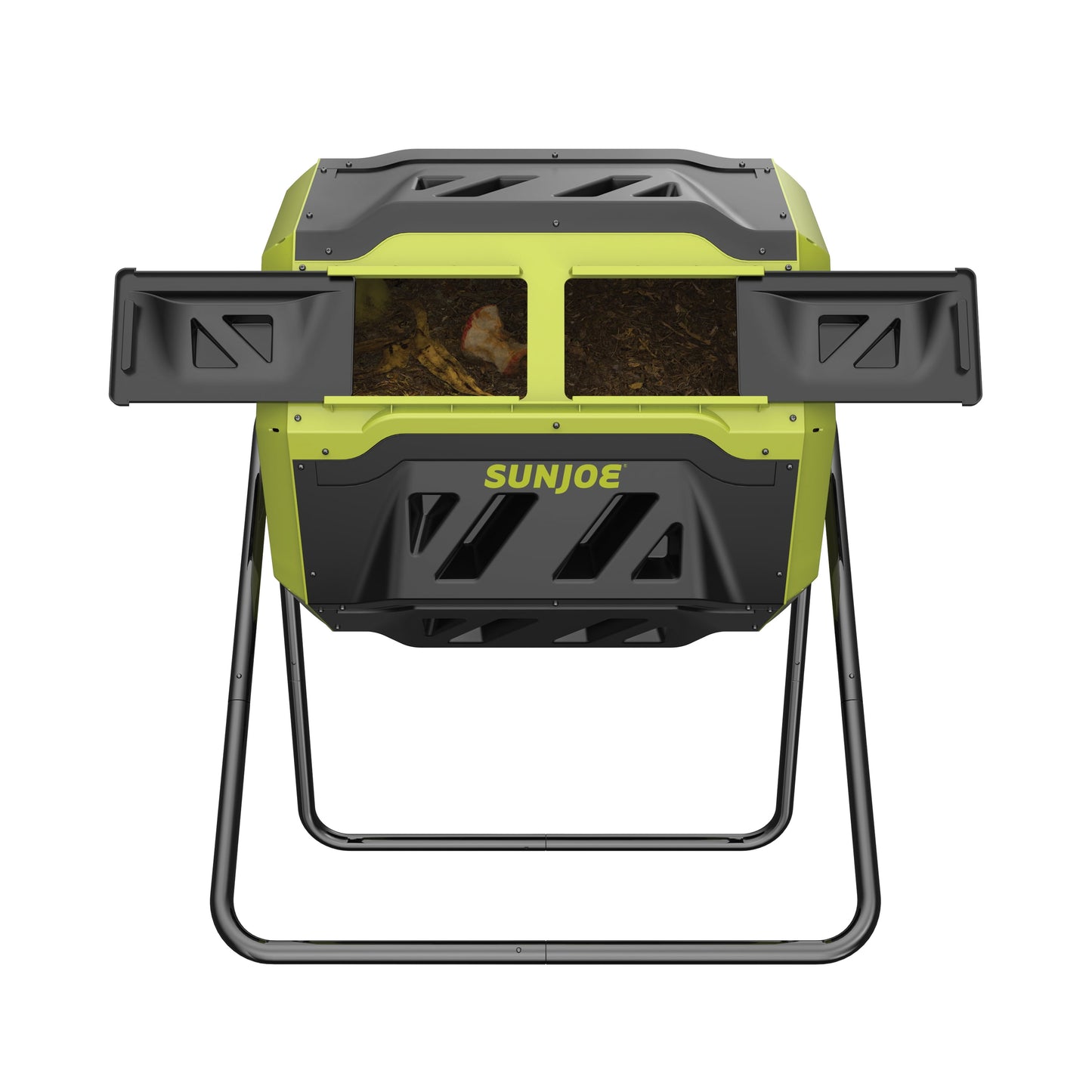 Outdoor Tumbling Composter, Dual Chamber, 2-10 Weeks Compost, 42 Gallon, SJ-CMPS1